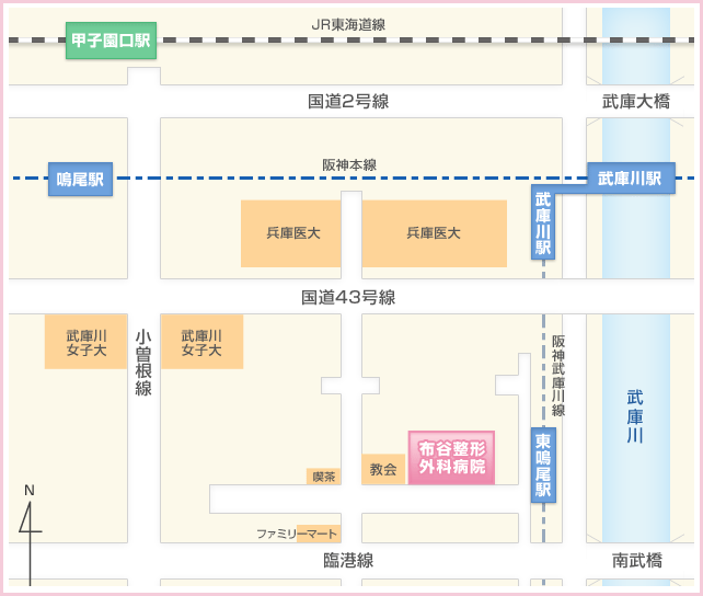 医療法人社団佳鳴会 布谷整形外科病院　〒663-8132 西宮市東鳴尾町1丁目7番26号　TEL:0798(46)7770　FAX:0798(46)7785